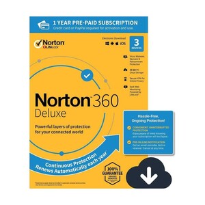 Norton 360 Deluxe for 3 Devices – 1 Year 2023